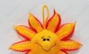 Вязаное солнце амигуруми крючком Вязаное солнышко
