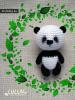 Knitting panda toys